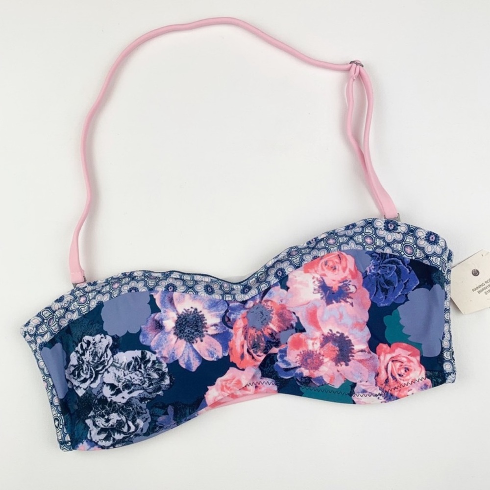 Wonderly Raining Roses Bandeau Bikini Top - Picture 3 of 6